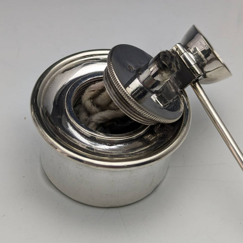 Around 1915 British Antique Silver Plate Kettle & Burner Stand Set Martin and Hall